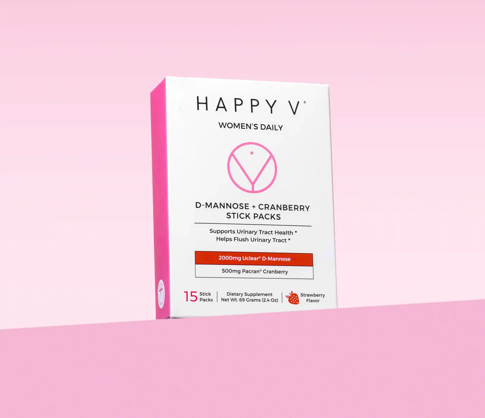 Happy V D-Mannose + Cranberry Stick Packs