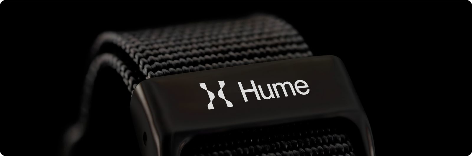 Nahaufnahme des Hume Band 2.0 als Wearable