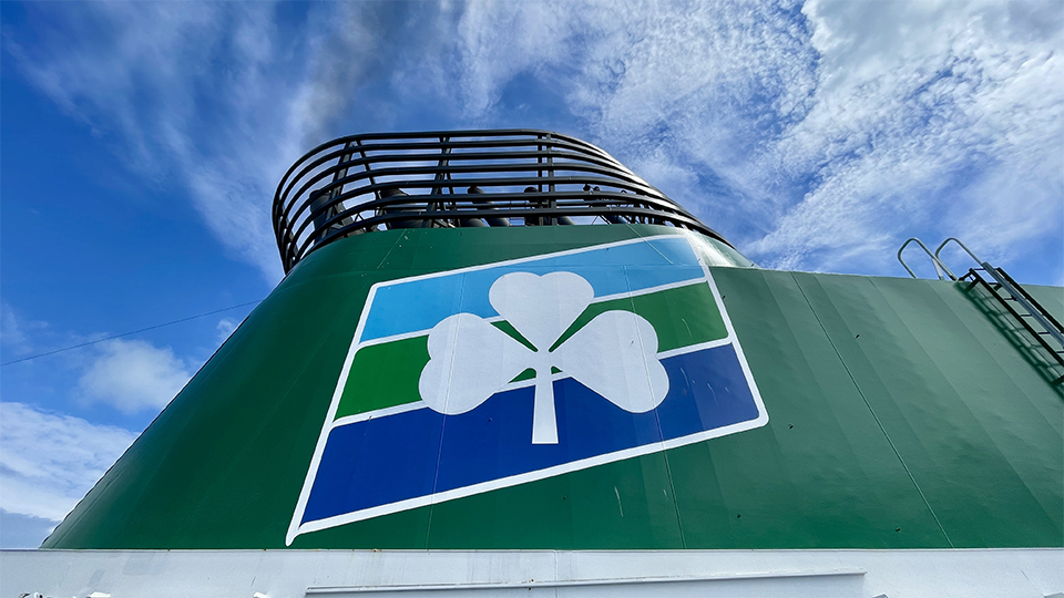 Funnel and upper deck of Isle of Inisheer