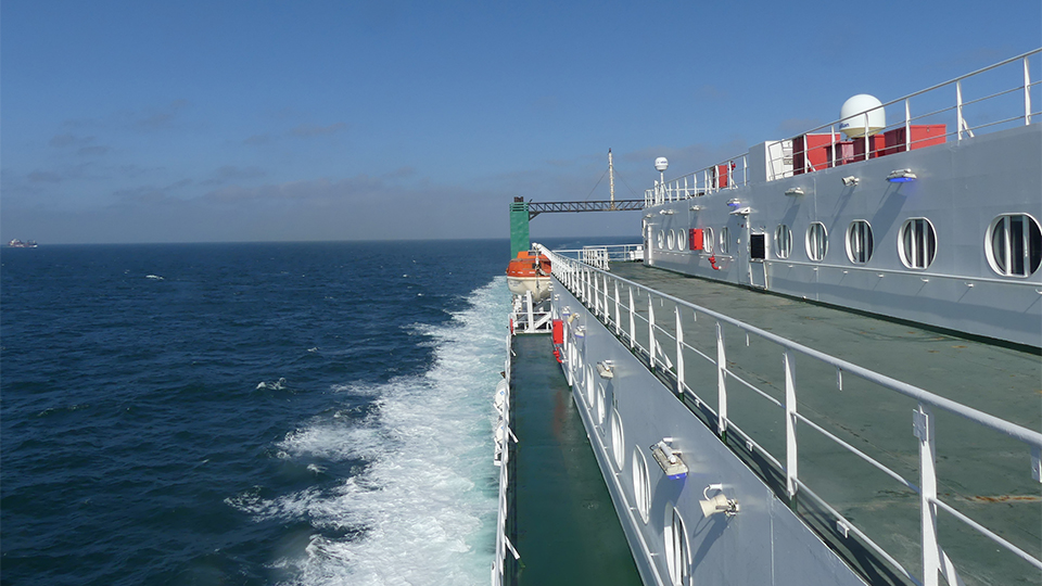 Outer deck aboard Isle of Inisheer