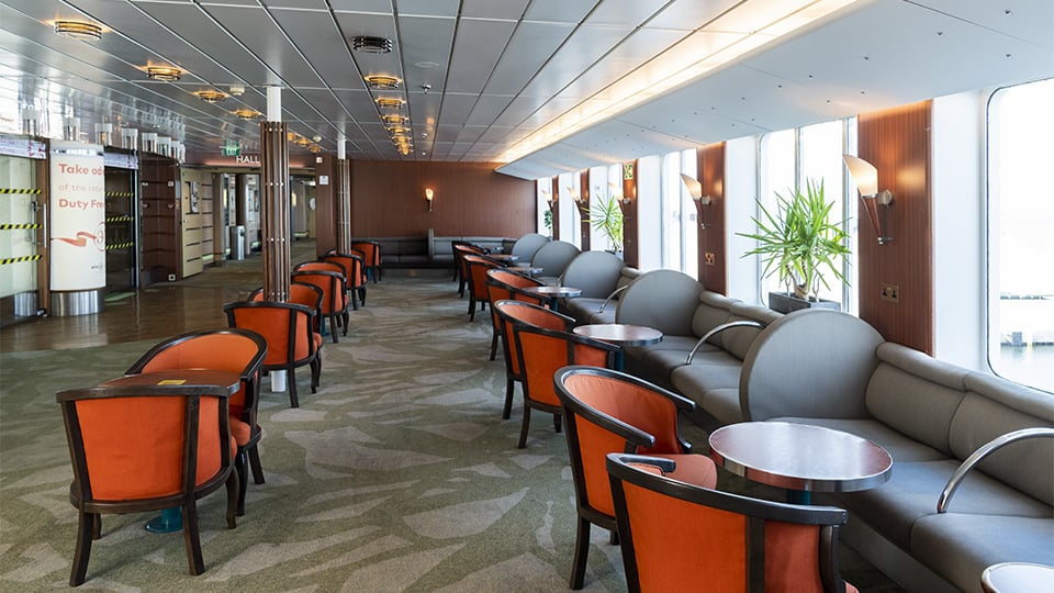 Passenger seating aboard Isle of Inishmore