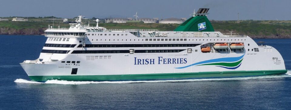James Joyce ferry sailing at sea