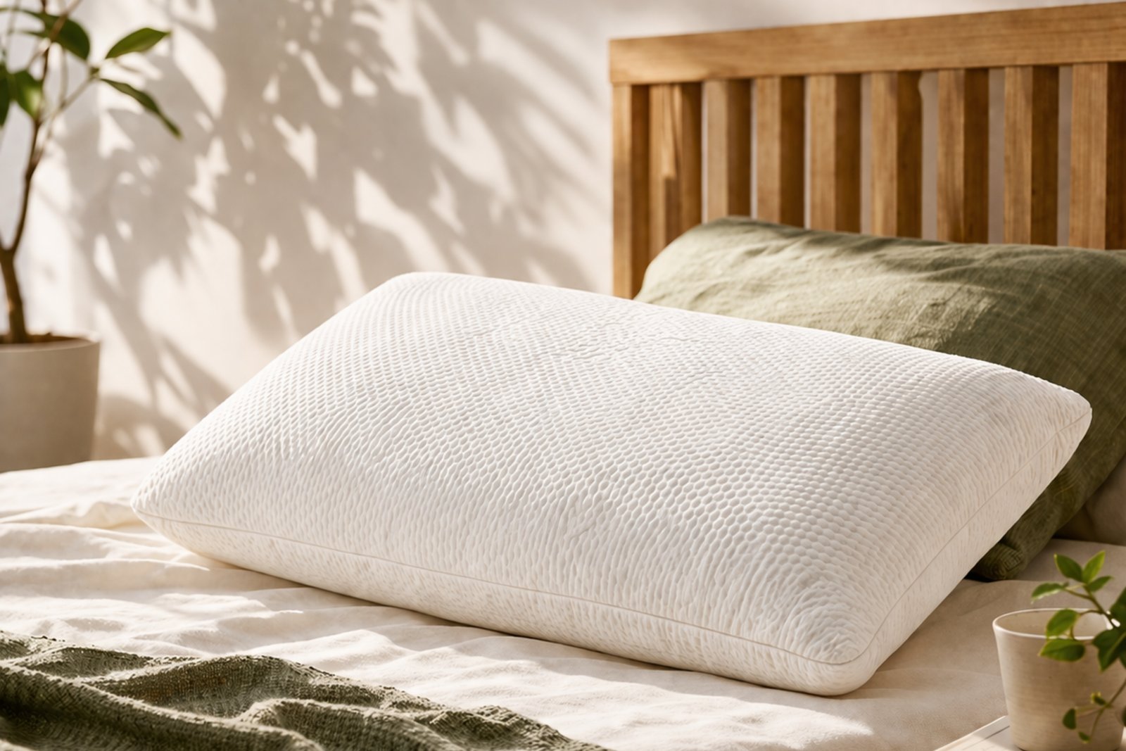 Kapok rectangle pillow for back sleepers