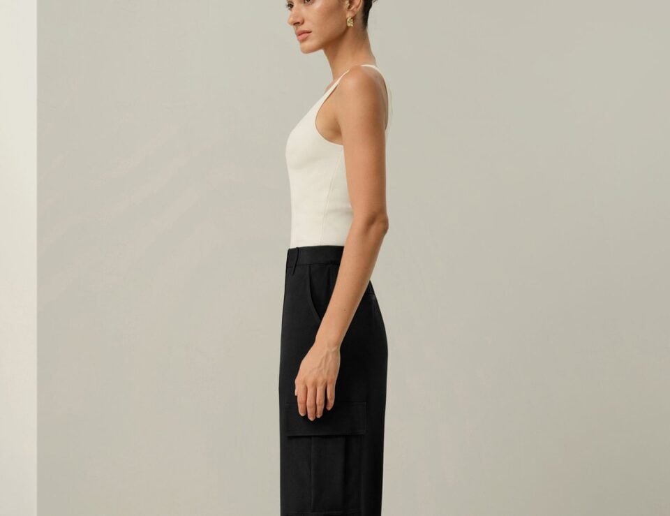 Lilysilk Milano Knit Silk Viscose Tank Top in Weiß
