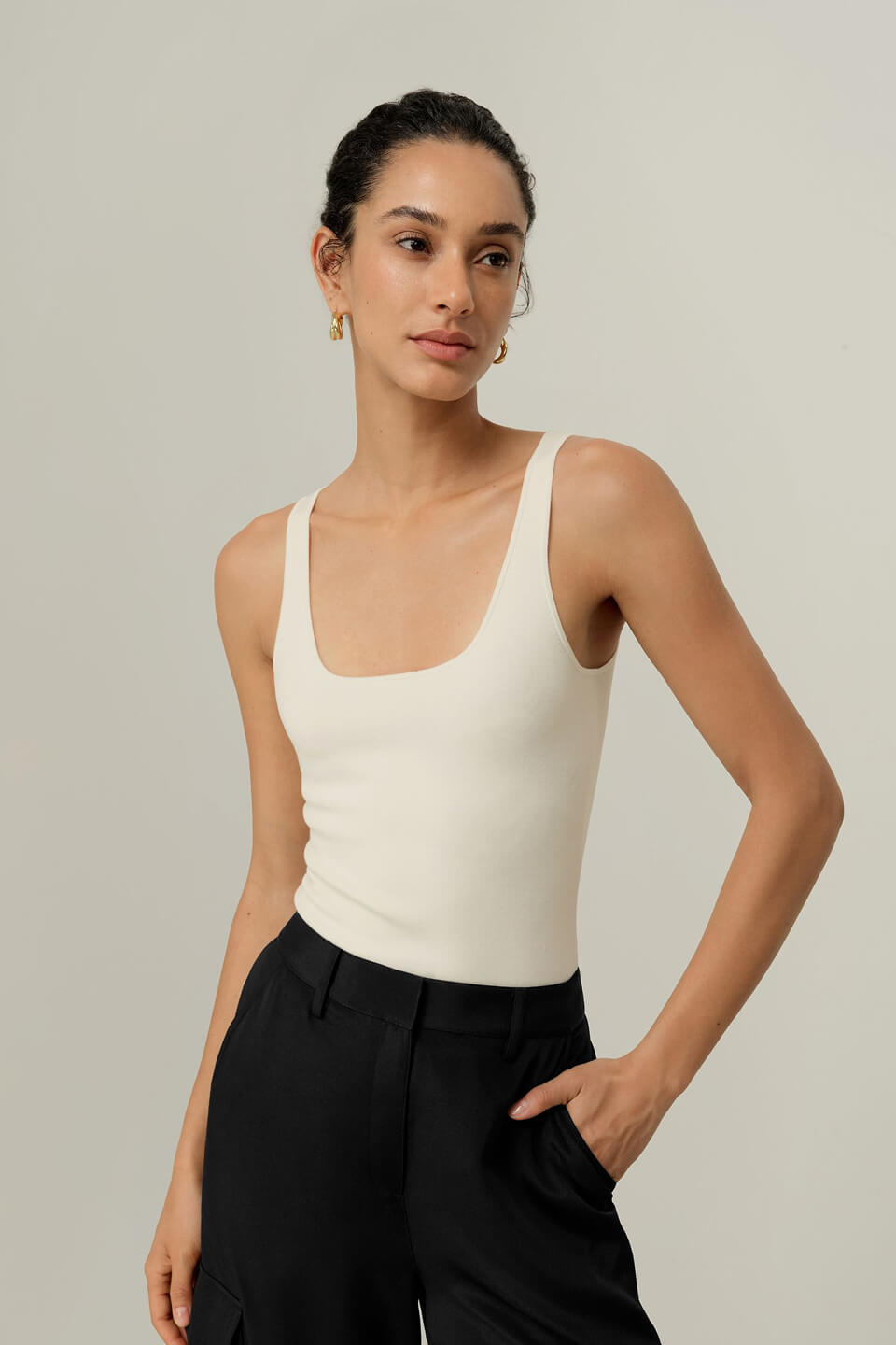 Débardeur Milano Knit en soie et viscose