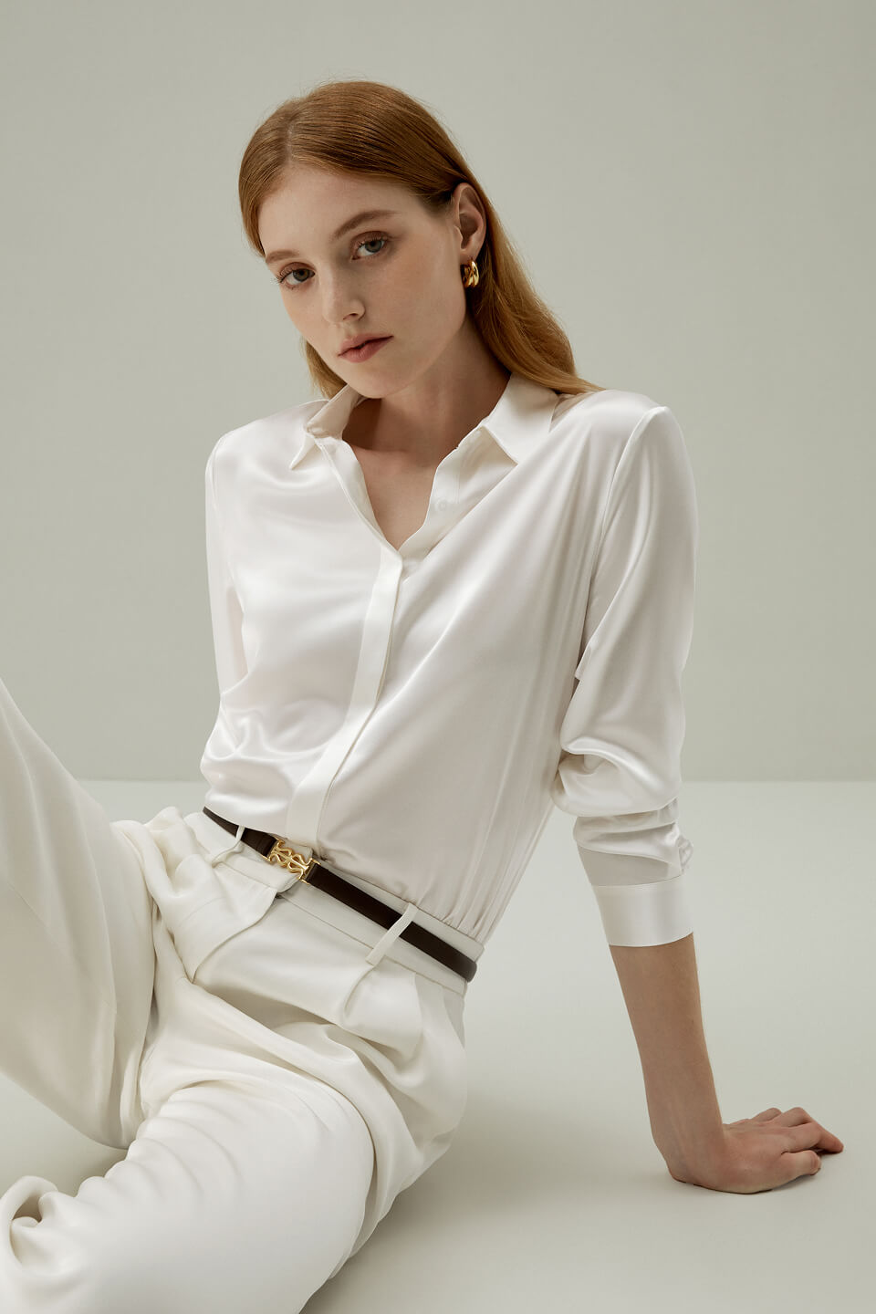 Chemise Lilysilk à patte dissimulée