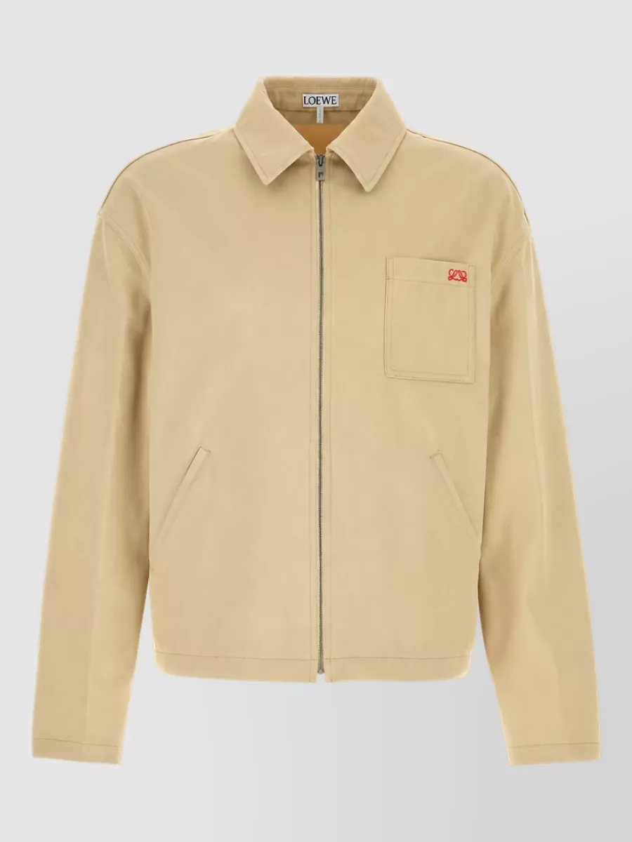 Loewe cotton single breasted coat