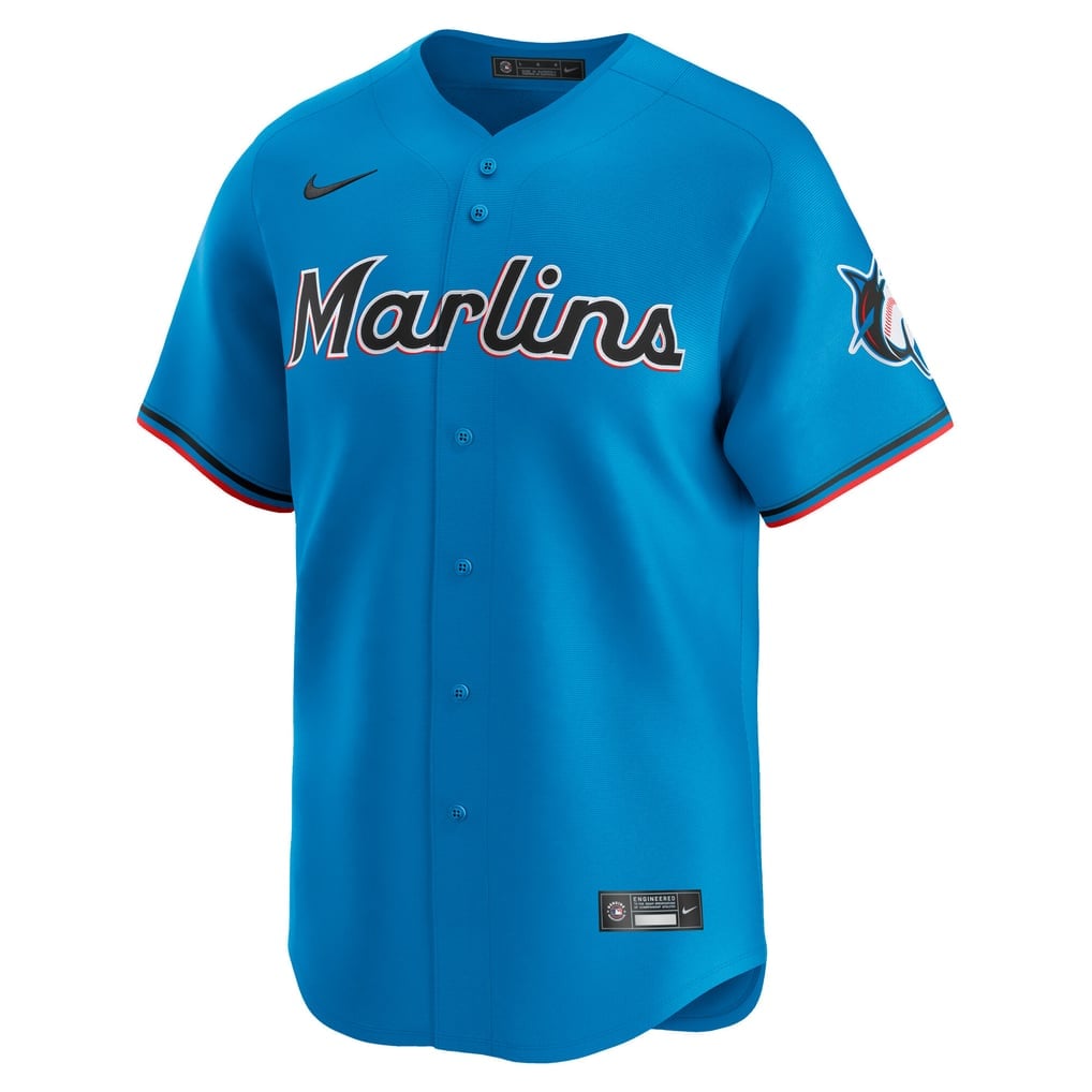 Men's Miami Marlins Nike blue limited jersey