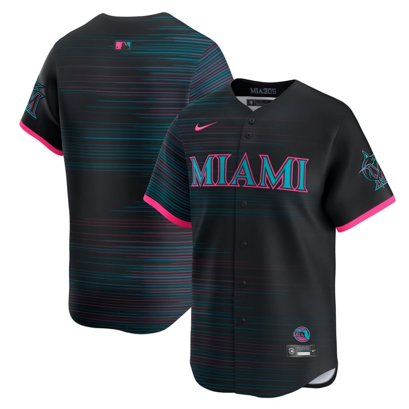 Black Miami Marlins City Connect limited jersey
