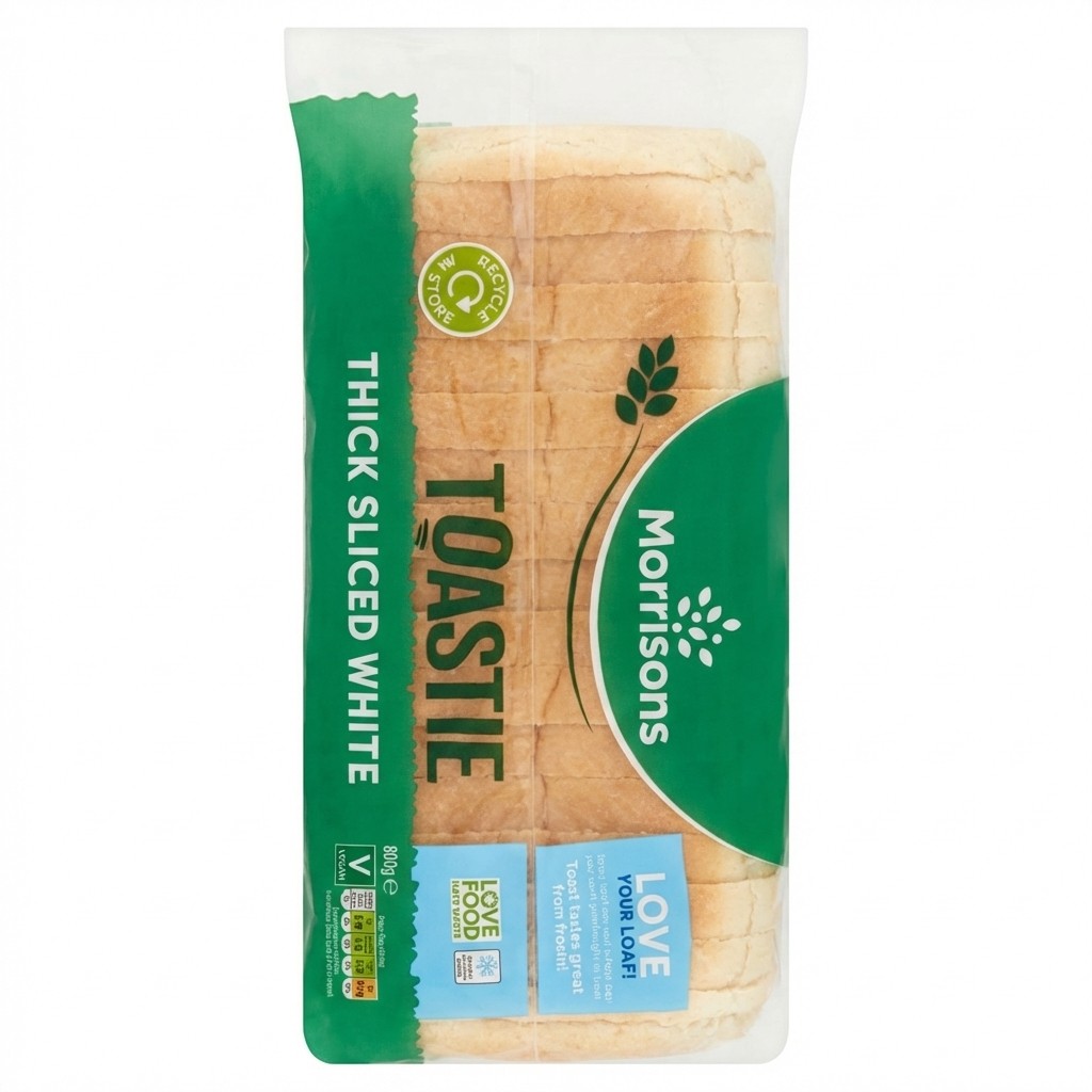 Morrisons Toastie Thick Sliced White Bread 800g