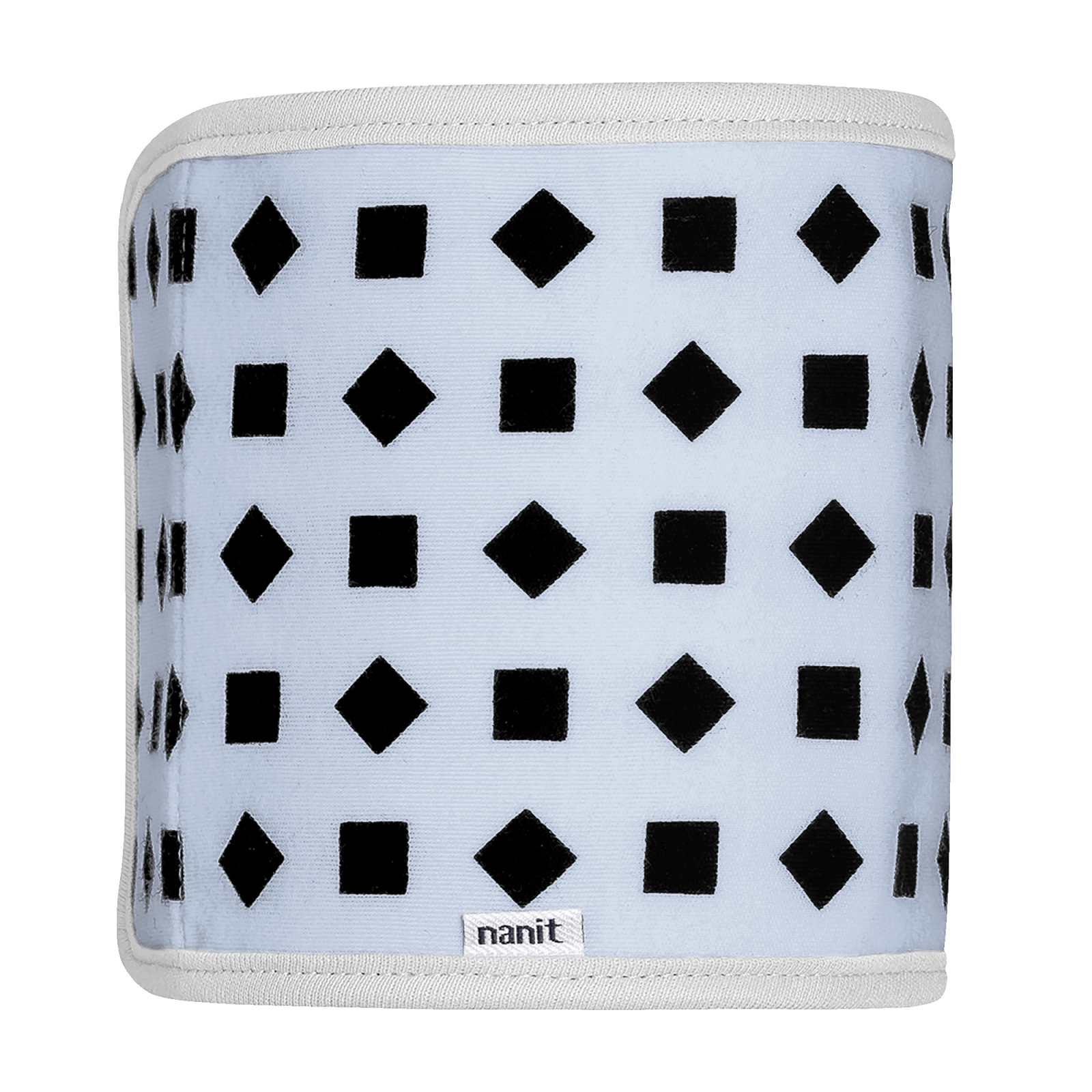 Nanit Breathing Band rolled in powder blue