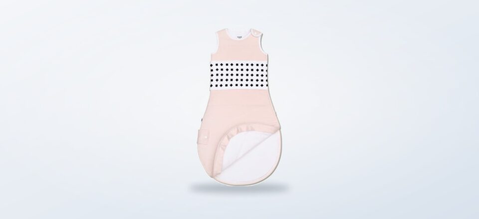 Nanit Breathing Wear Quilted Sleeping Bag in blush pink
