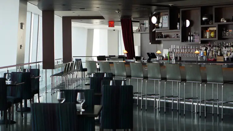 Open Table dining setting at One Dine in One World Observatory