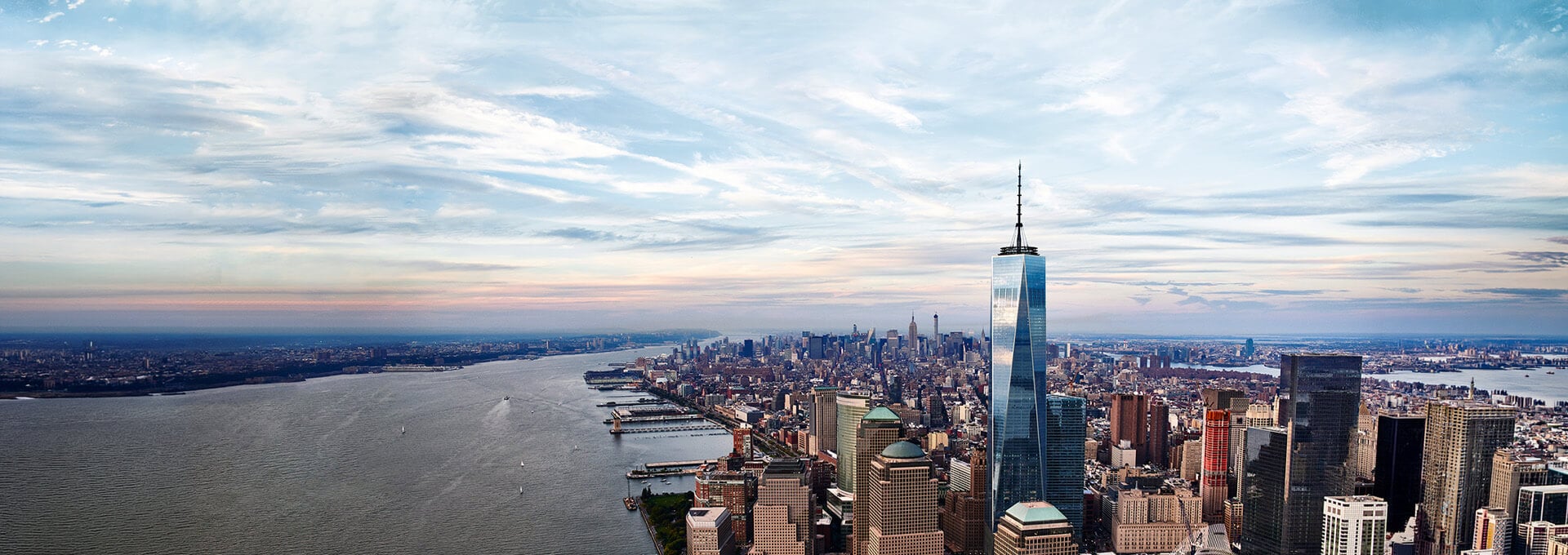 Daytime city view associated with planning a One World Observatory visit
