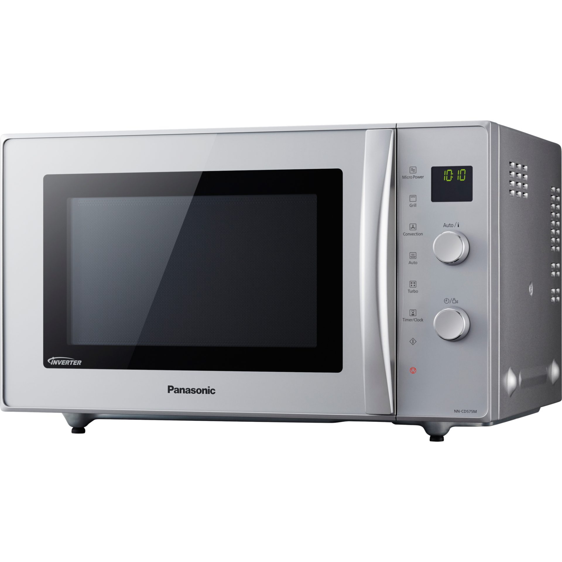 Srebrna kuchenka wielofunkcyjna Panasonic NN-CD575