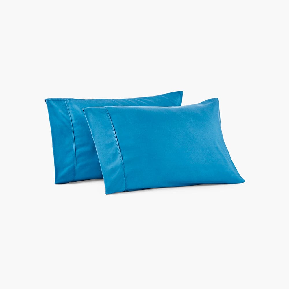 Bahama Blue pillowcase pair shown as a product detail