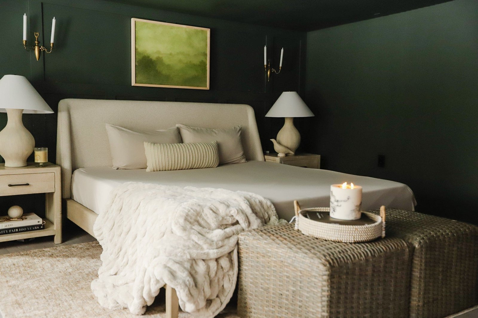 Toasted Marshmallow bedding in a neutral bedroom