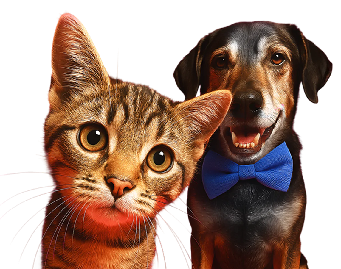 Cat and dog pictured together for Petgevity pet insurance