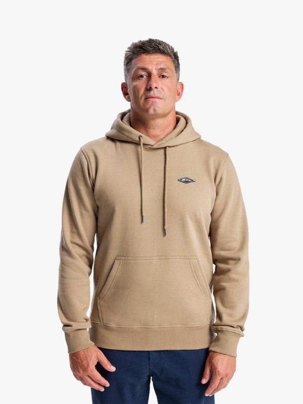 Felpa beige Diamond con cappuccio