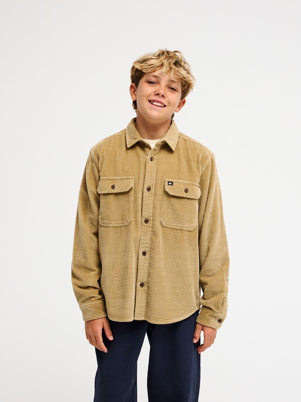 Camicia Venture Cord in velluto color kelp