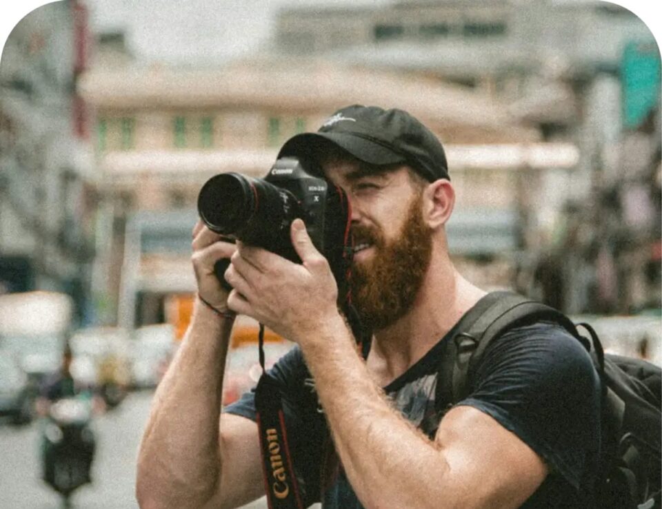 Photographer taking a photo