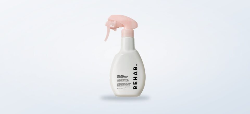 REHAB Your Hair Hair Milk Conditioning Heat Protection Spray bottle