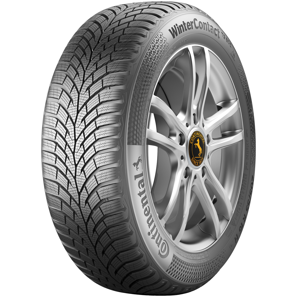 Continental WinterContact TS 870 auf silberner Felge