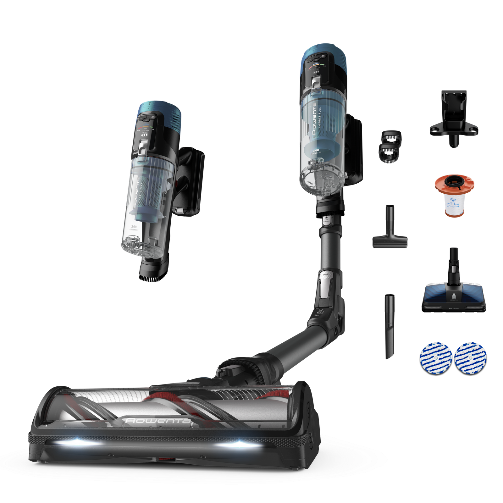 Aspiradora escoba Rowenta X-Force Flex 14.80 con cabezal Aqua