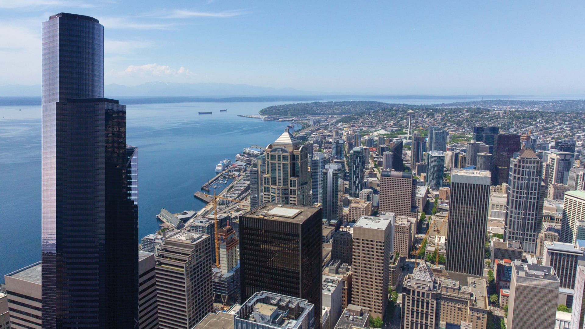 Seattle skyline viewed from Sky View Observatory