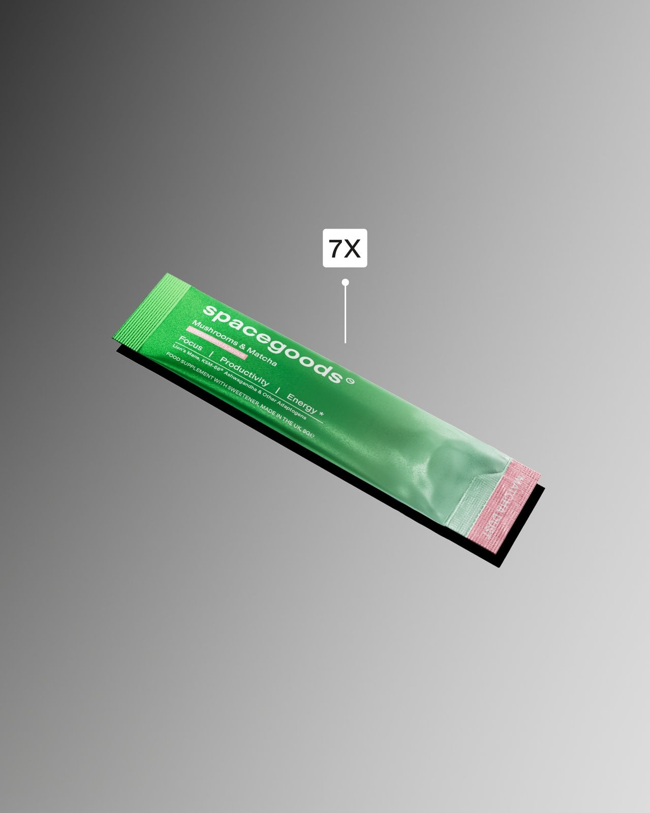 Spacegoods Matcha Dust vanilla pouch