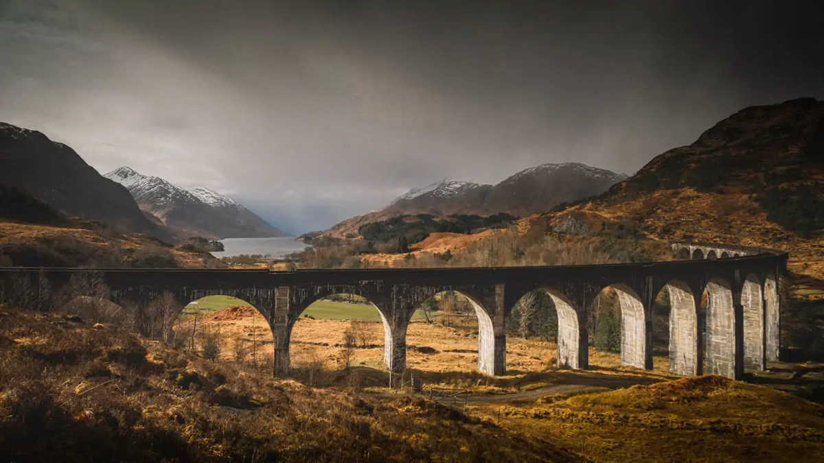 Glenfinnan Viaduct in the Scottish Highlands