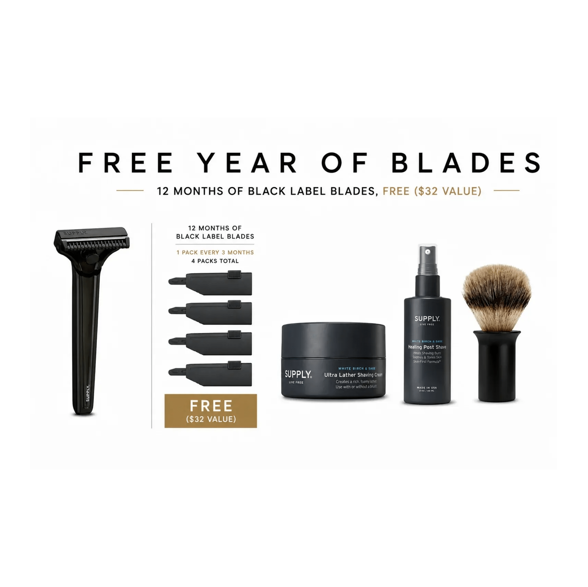 Supply Single Edge SE Starter Set with blades