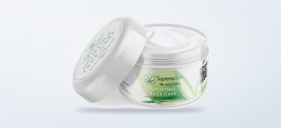 SupremeCBD Uplifting Face Cream 100ml jar