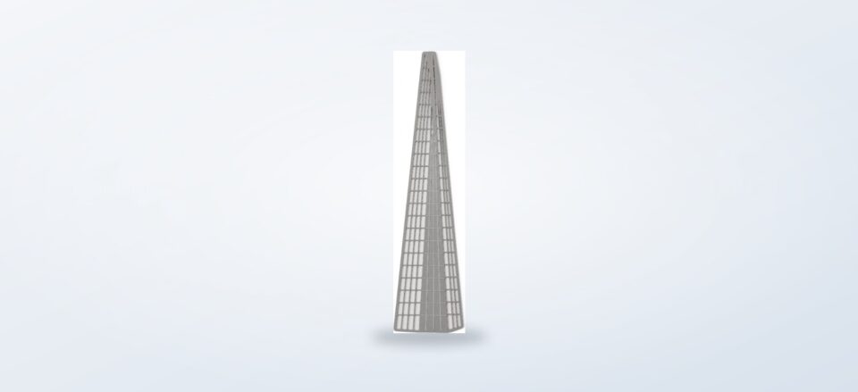The View from The Shard metal bookmark