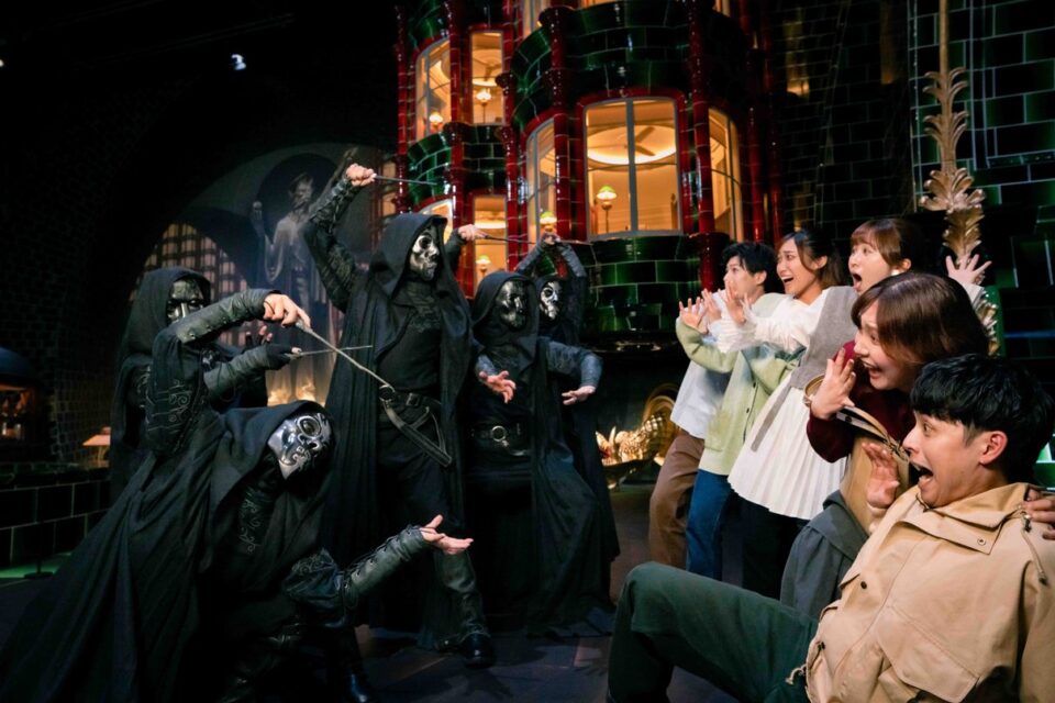 Guests enjoying the Warner Bros. Studios Japan experience