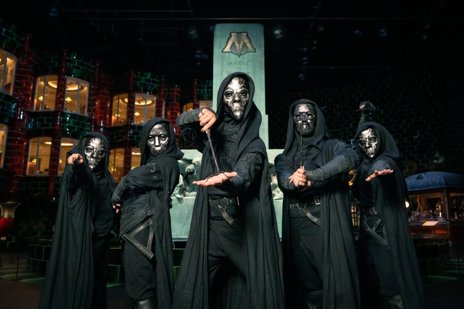 A Death Eater performance at Warner Bros. Studios Japan