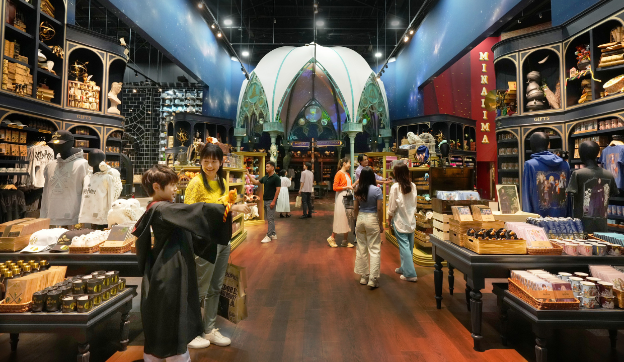 The Studio Shop interior at Warner Bros. Studios Japan