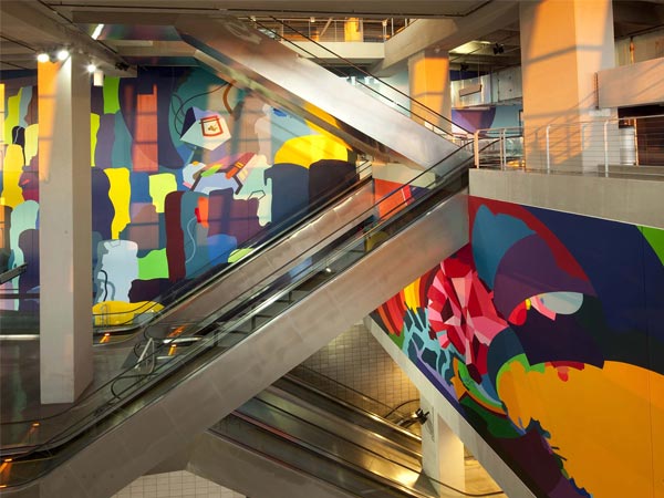 A large artwork from the stadium art collection