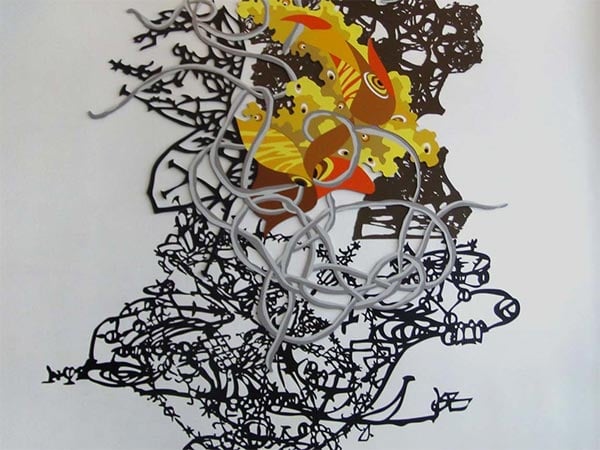 An artwork by Ritchie displayed in the stadium collection