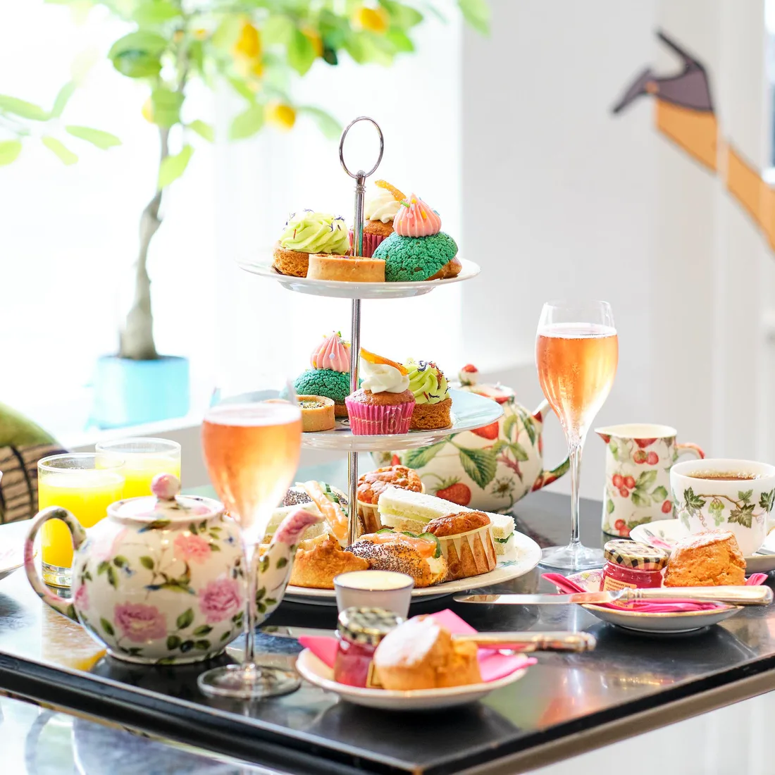 Afternoon tea served in Brigit’s Bakery Covent Garden