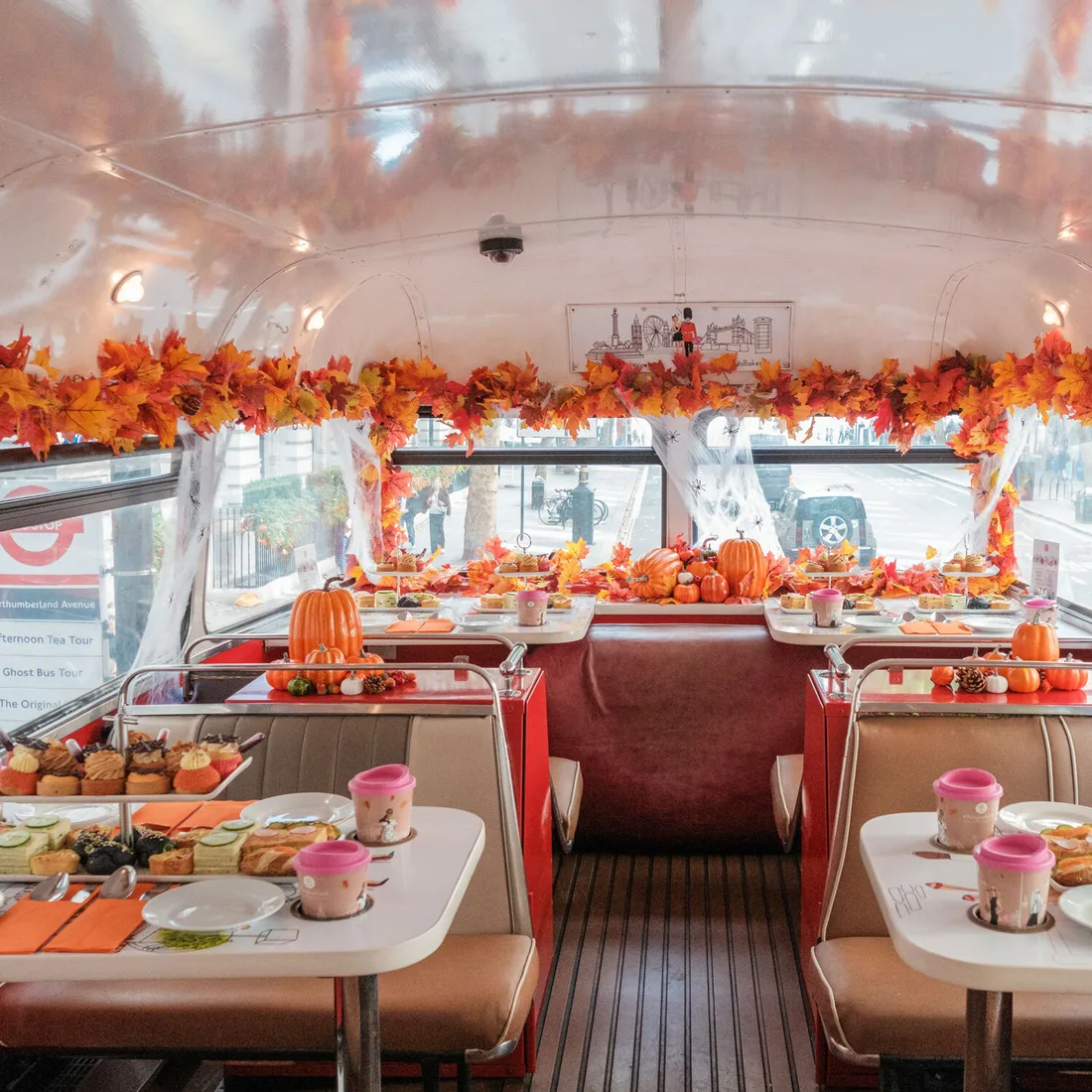 Seasonal afternoon tea presented for the Halloween bus tour