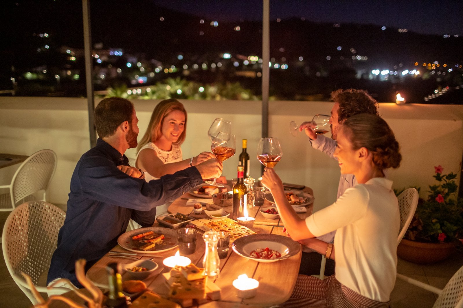 Alpine scene at a Club Med mountain resort