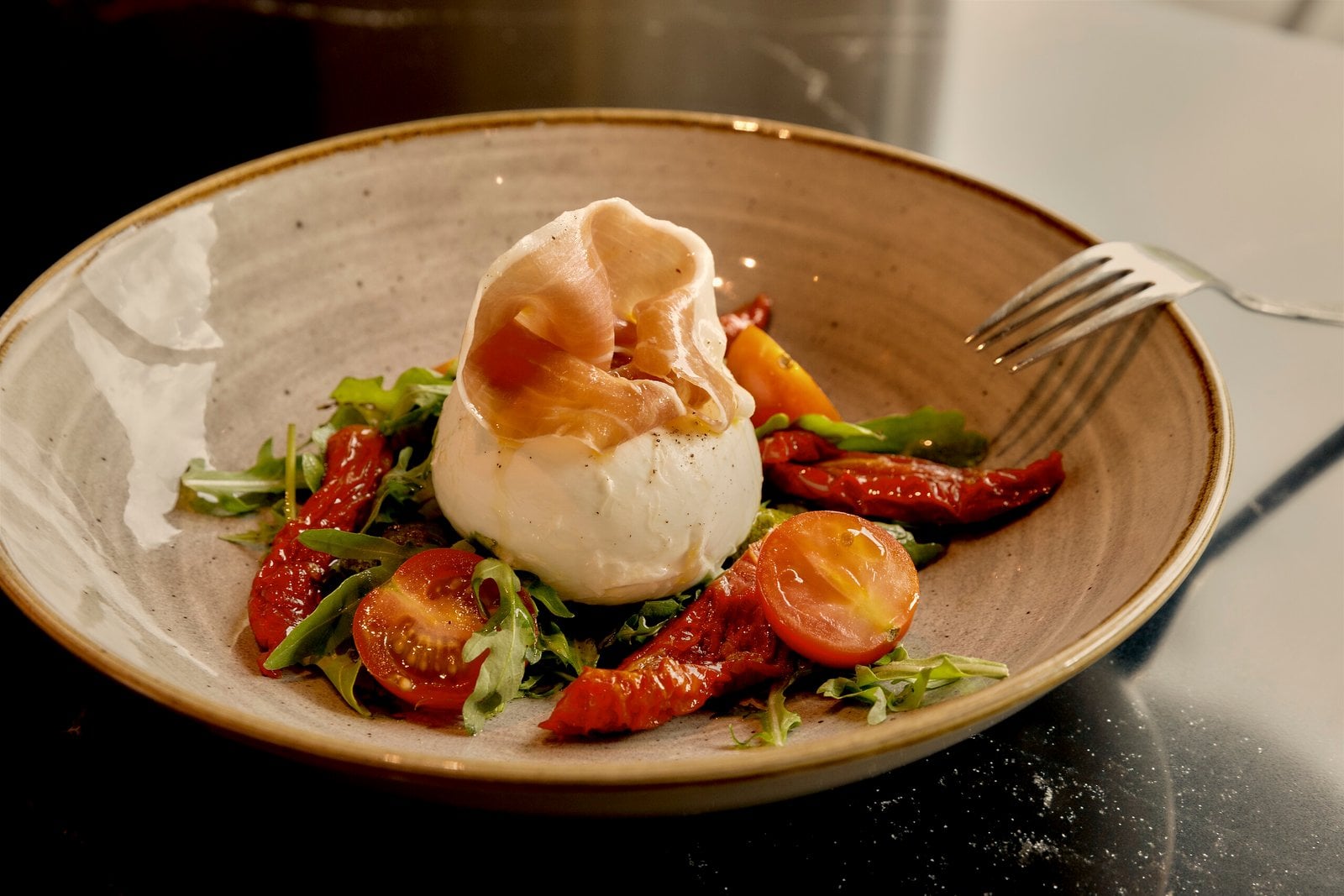 A plated dish served at Club Med Cefalù