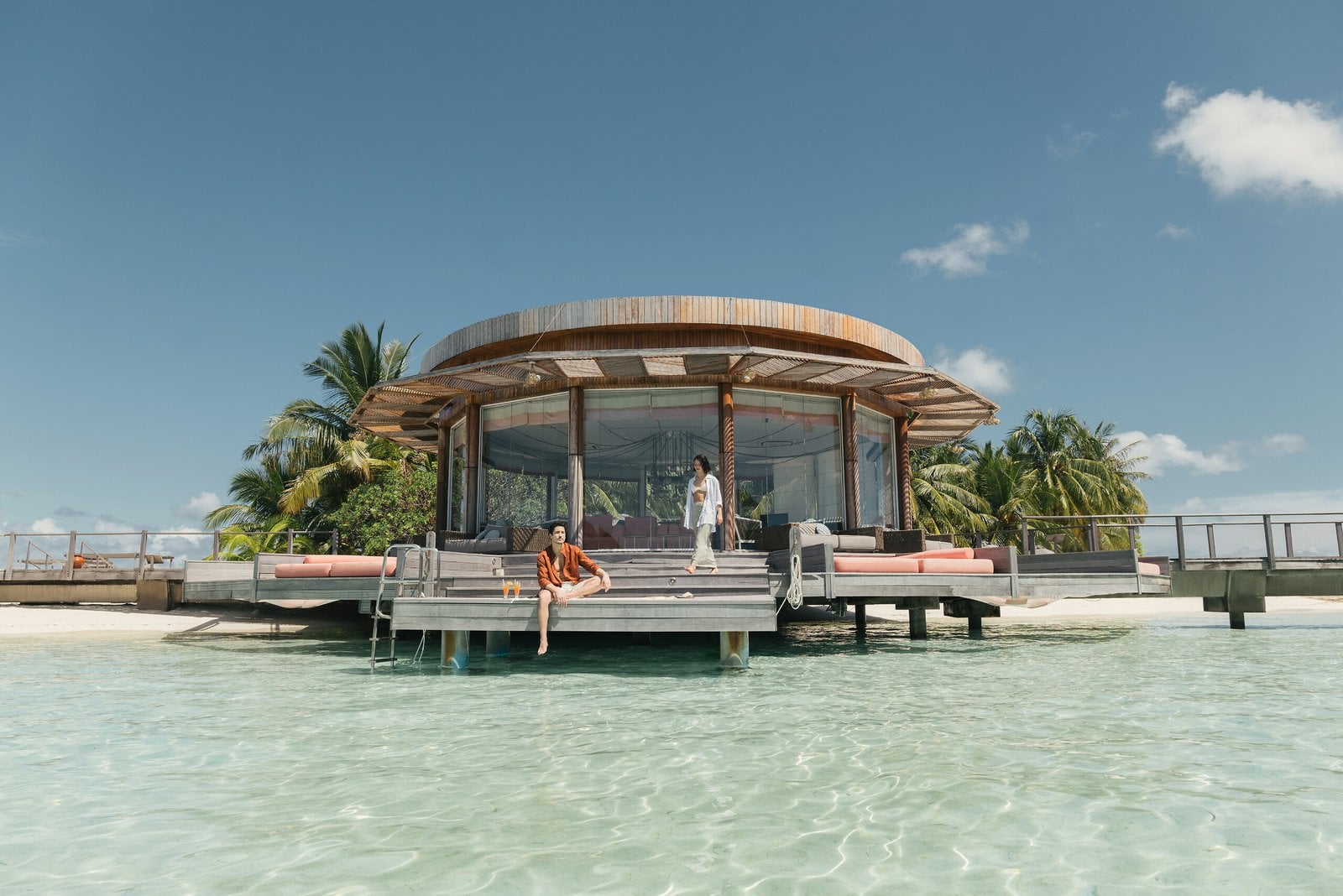 Overwater accommodation at Club Med Kani