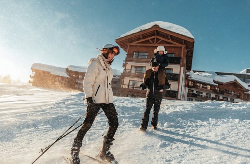 Snowy Club Med La Rosiere resort in the French Alps