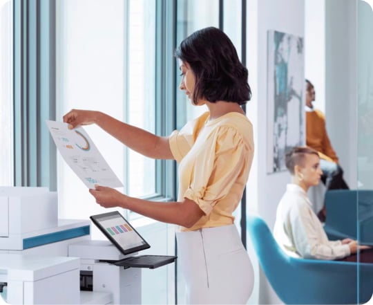 HP printer for a business workspace