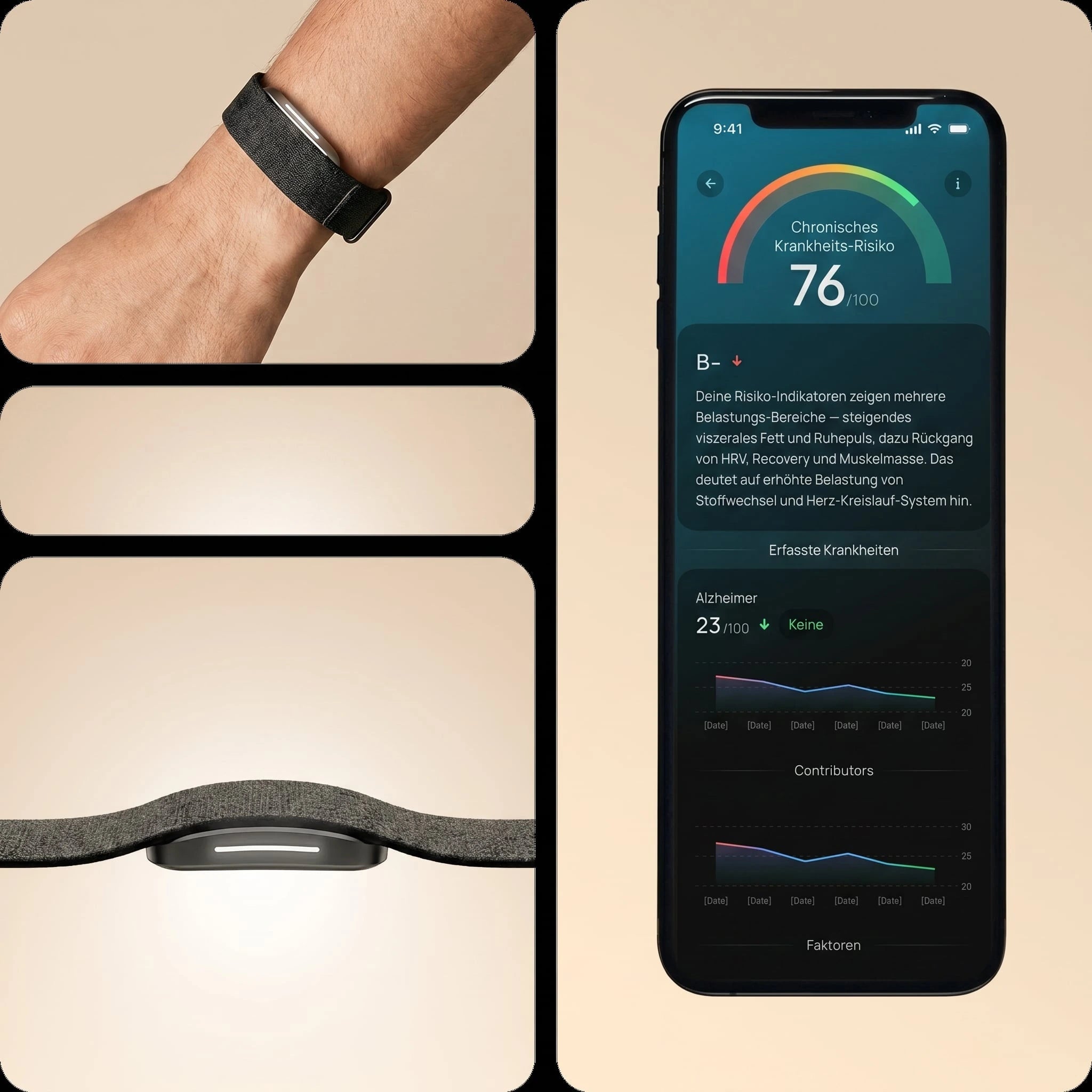 Auswertung von Hume-Health-Messwerten in der App