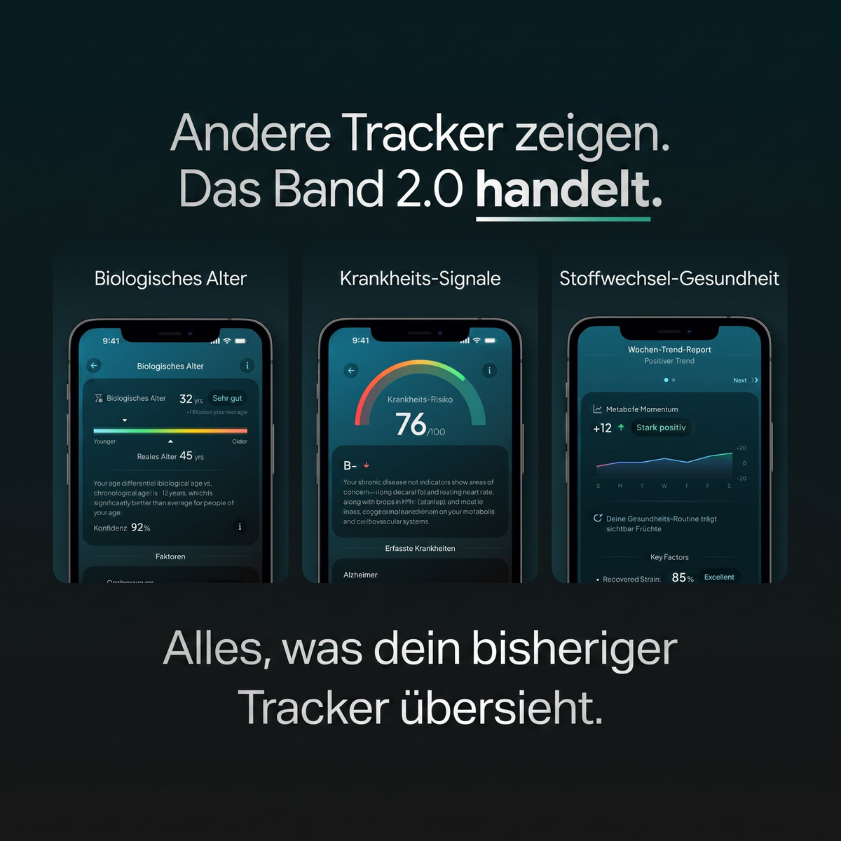 Hume Health App mit Smartphone-Ansichten