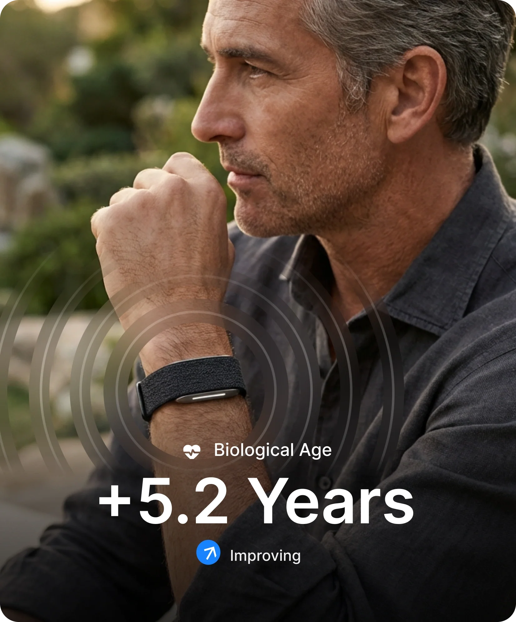 Detailansicht eines Hume Health Wearables