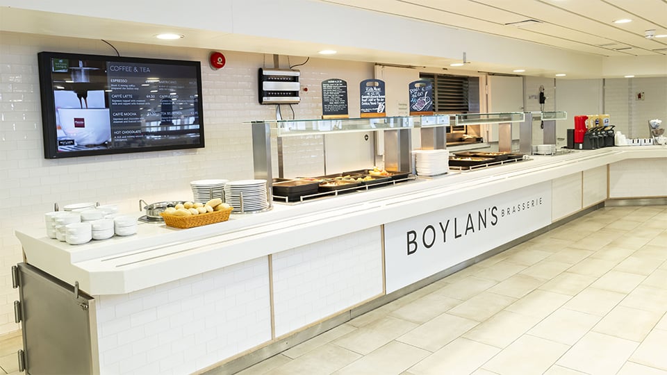 Boylan food service area aboard Irish Ferries Isle of Innisfree